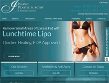 Tablet Screenshot of islandplasticsurgery.com